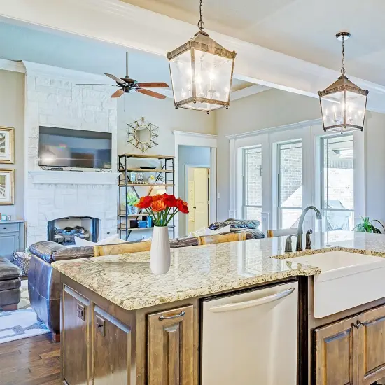 PU Red and Orange Poppy Artificial Flowers {4}