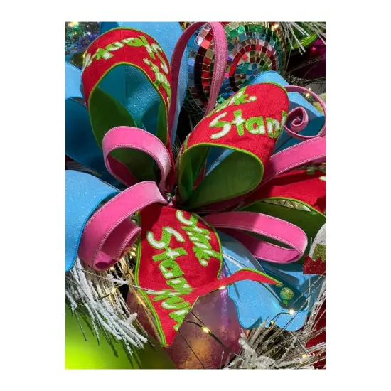 4" Stink Stank Stunk Ribbon: Red (5 Yards) {3}