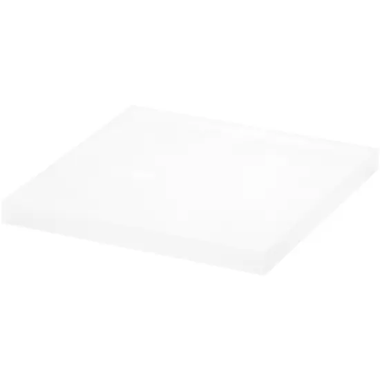 Plymor Frosted Square Acrylic Display Base, 4" W x 4" D x 0.375" H {1}