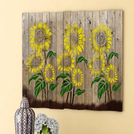Large Sunflower Stencil for Painting (12x15 Inches {5}