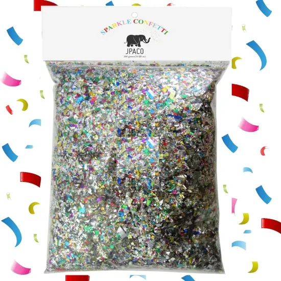 Jumbo Mylar Rainbow Foil Confetti - Glittering Metallic Confetti {1}