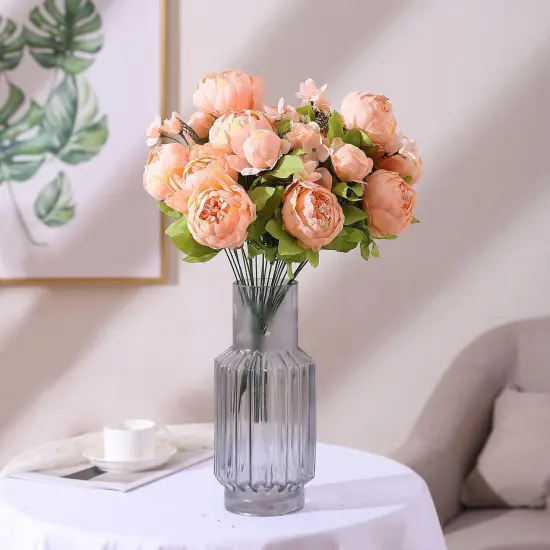 Flowers Artificial Silk Peony Bouquets Wedding Home Decoration {5}