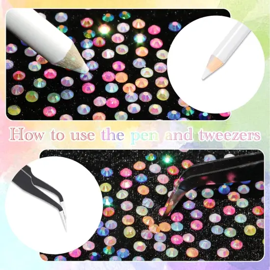 18000Pcs 3mm Flat-Back Resin Jelly Rhinestones with AB Coating {5}