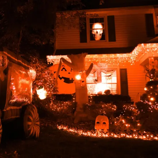 2 Pack Solar Powered String Lights - Total 200 LED, 66FT with 8 Modes {2}