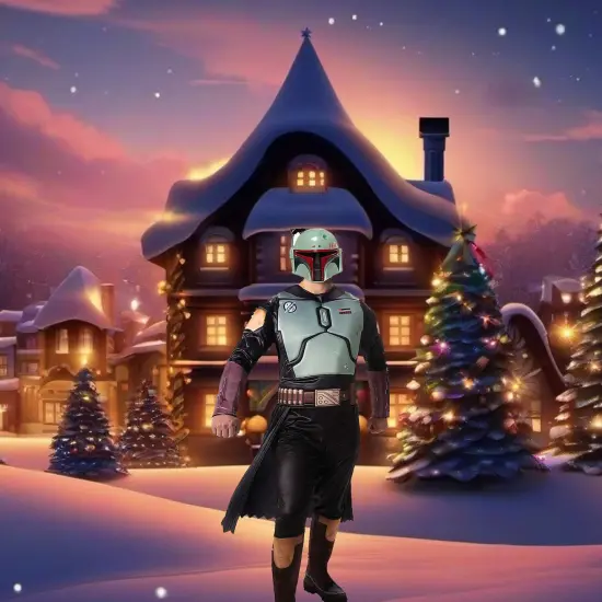 Boba Fett Inspired Adult Qualux Costume Star Wars Padded Polyester Outfit {1}