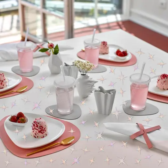 100PCS Star Confetti Sliver Star Foil Sequin Table Confetti {4}