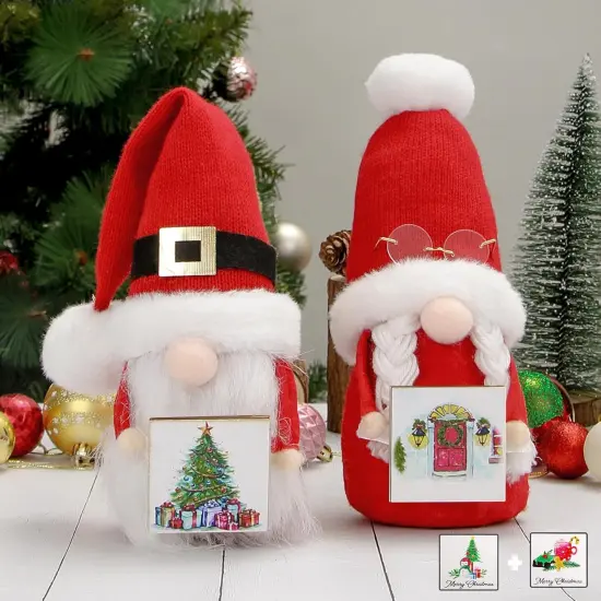 2 Pack Christmas Gnomes Decorations {1}