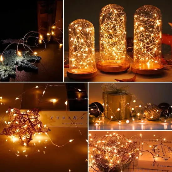 12 Pack LED Fairy String Lights Battery Operated - 7 Feet, 20 LED {5}
