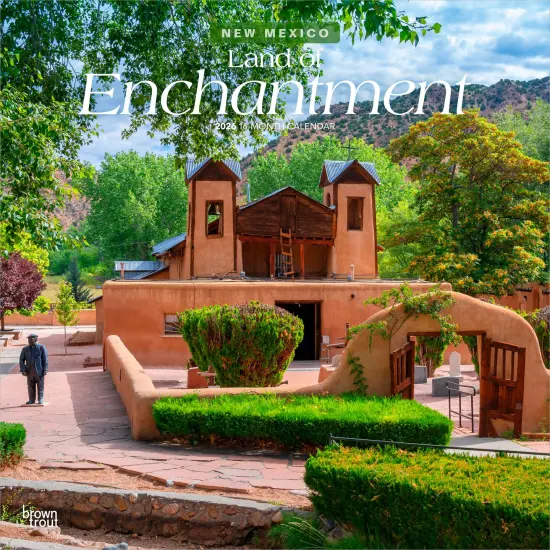 Land of Enchantment | New Mexico Places | 2026 12 x 24 Inch (Hanging) Monthly Square Wall Calendar | Plastic-Free {1}