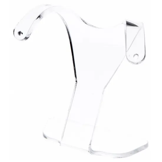 Plymor Clear Acrylic Divided Pair Hanging Earring Display Stand, 3" W x 1.5" D x 3" H {1}