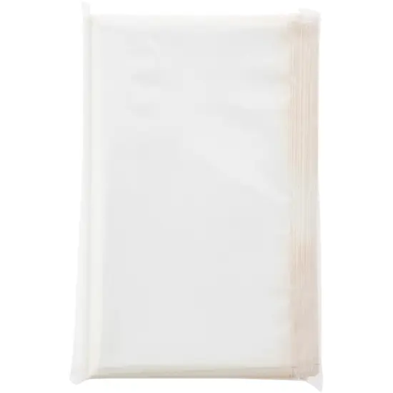 Plymor 8" x 10", White 2 Mil Flat Open Plastic Poly Bags {5}