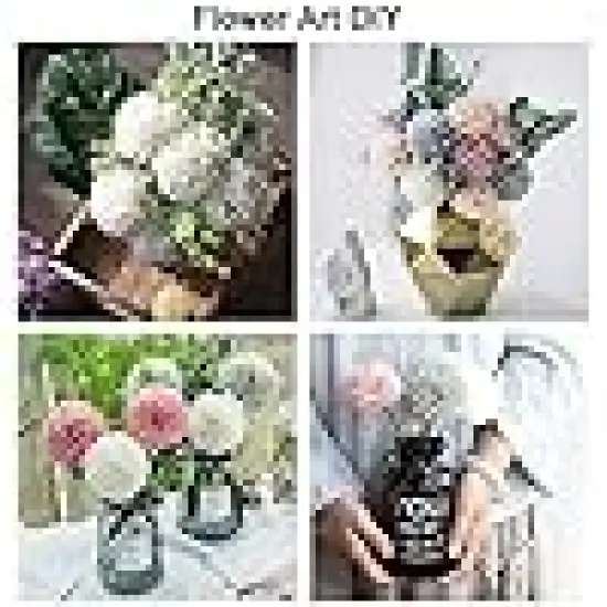 Flower Plants Silk Chrysanthemum Ball Hydrangea Arrangements {6}