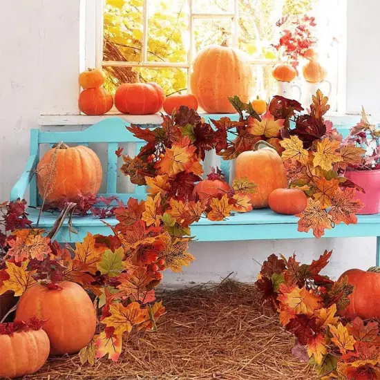 pack Fall Garland Maple Leaf Garland {5}