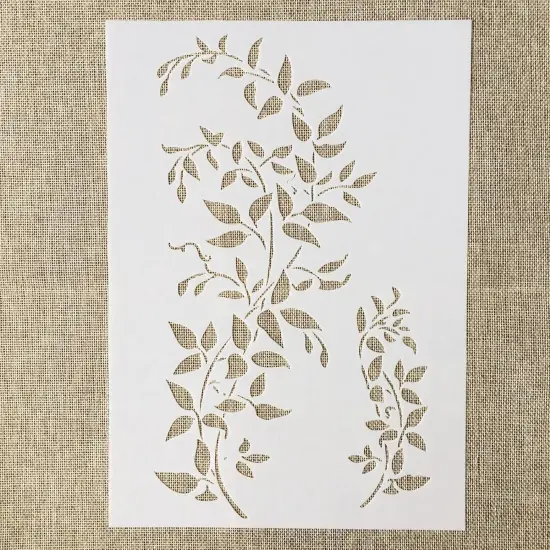 A4 Tree Vine Leaves Stencil - 8.3 x 11.7 Inch {1}