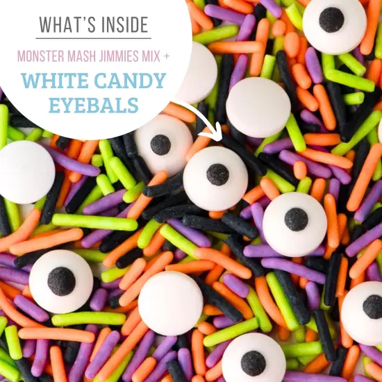 Halloween Sprinkles, Bulk, 10 ounce, Candy Eyeballs, Edible Eyes Sprinkle Mix {2}