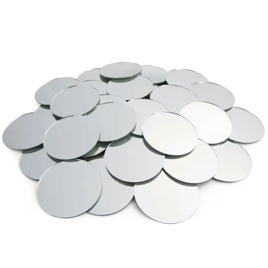 50-Pack of Small Round Mirrors for Crafts, 3-Inch Glass Tile Circles for Wall and Table Decor, Mosaics, DIY Home Projects, Decorations, Arts and Crafts Supplies {7}