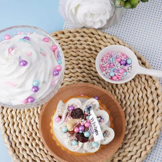 Pastel Sprinkles for Cake Decoratiing - Blue Purple Pink {4}