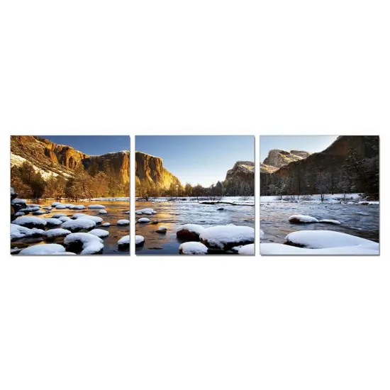 HomeRoots Decor 24-inch Canvas 3 Panels Color Photo {1}