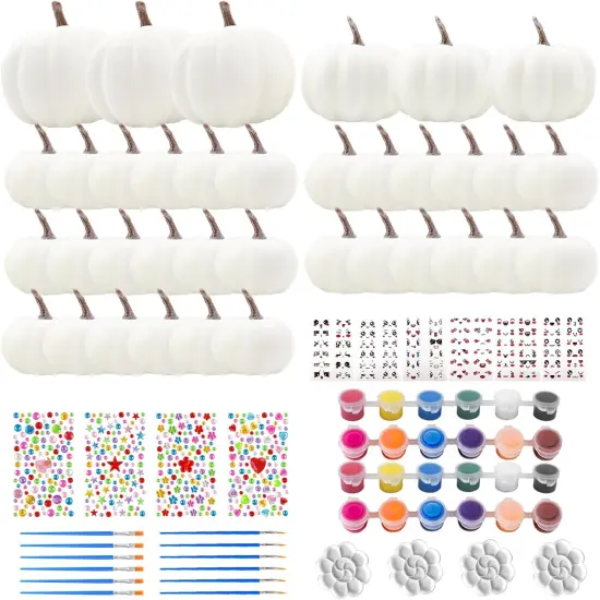 36 Pcs Pumpkin Decorations Halloween Crafts {1}