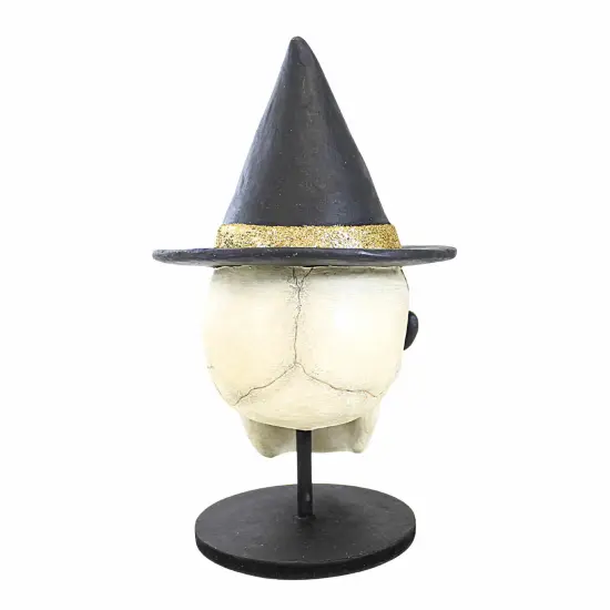 Bethany Lowe 11.5 Inch Moth Skull Halloween Figurine , Lightweight Halloween Decor Halloween Butterfly Witches Hat Multicolored {2}