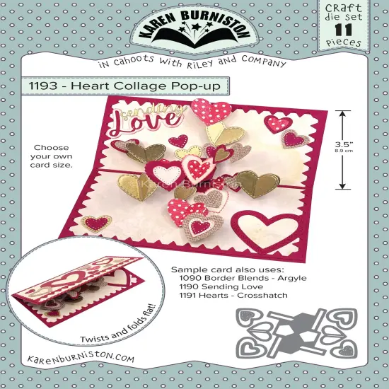 Karen Burniston Dies-Heart Collage Pop-Up {1}