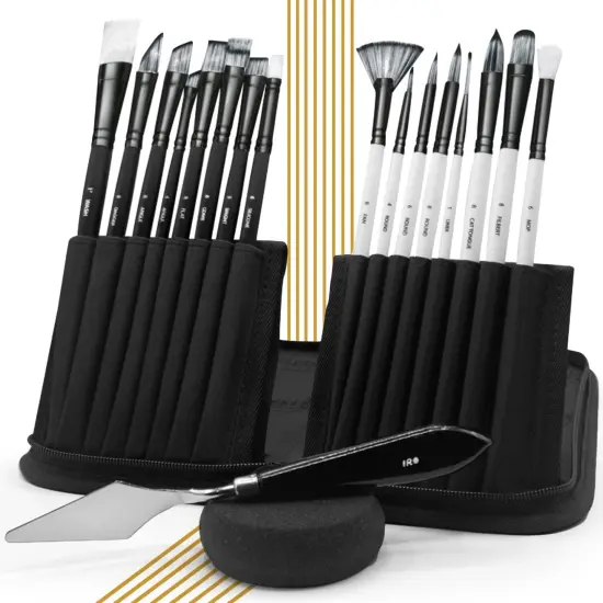 Set of 15 Artist Paint Brush Set {1}