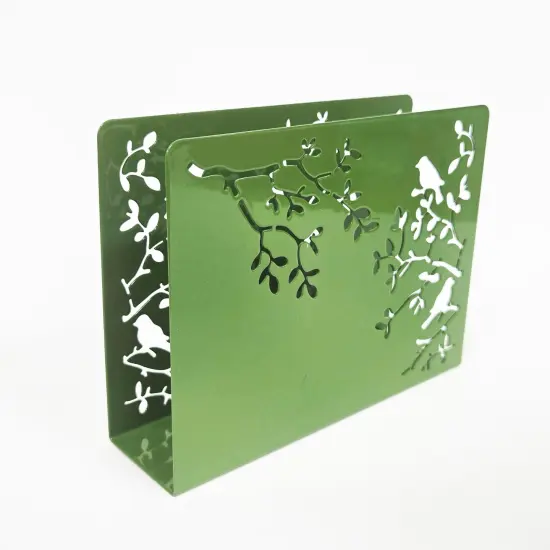 Mango Steam Songbird Tabletop Napkin & Letter Holder for Home, Kitchen, Restaurants Green {11}