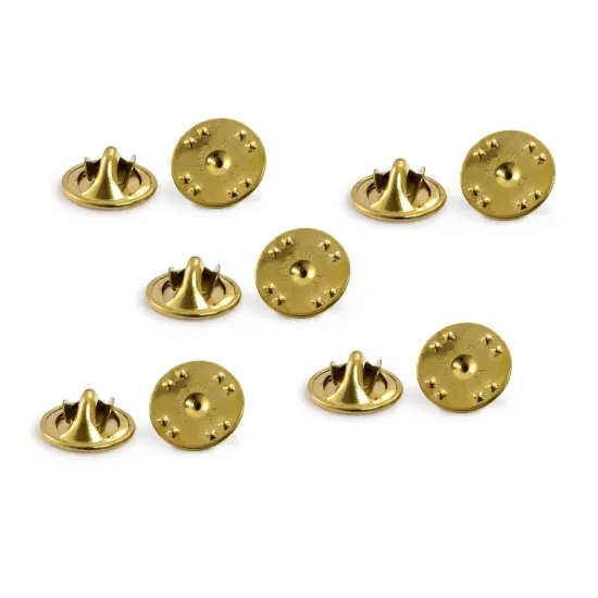 JewelrySupply Gold Color Butterfly Clutch Pin Backs - Scatter Pin Clutches (10-Piece Set) {1}