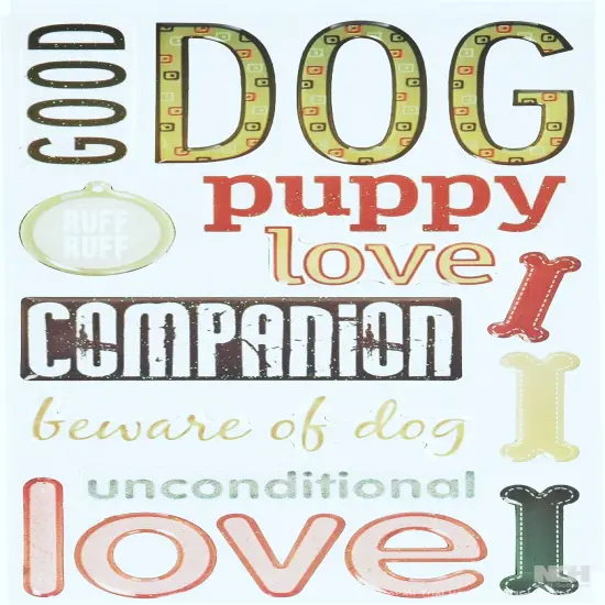 Sticko Dog Dimensional Epoxy Stickers {1}