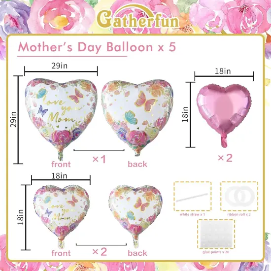 birthday Party Decorations,Happy Mother's Day Balloons for Happy Mother's Day Party Decoration Supplies {2}