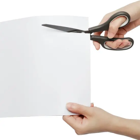 Scissors 8 Inch Soft Comfort-Grip Handles Sharp Titanium Blades, 2-Pack {2}