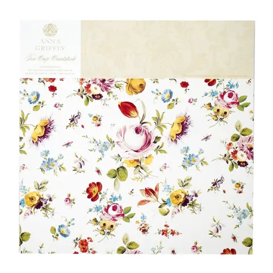 Tea Cup Double Sided 12x12 Card Stock {1}