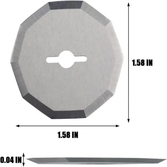 4-Pack Replacement Rotary Blades Compatible with Worx WX082L 4V ZipSnip Cordless Electric Scissors, WA2300 Replacement Blades (1-1/2"),Fits RC2600K, RC2601, RC2602, WX080L, WX081,WX081L {3}