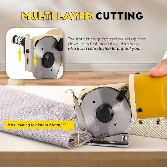 1 Pc High speed steel Blade 70mm/2.75inch Diameter Rotary cutter blades for YJ-70A Electric Rotary Fabric Cutter Cloth Carpet Cutter {3}