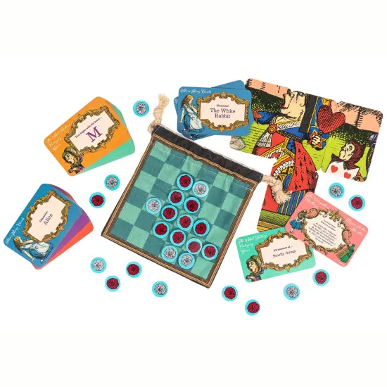 Professor Puzzle: The Mad Hatter's Tea Party Games - 6 Delightfully Whimsical Classic Games, A Wonderland Twist, Travel Drawstring Bag, Kids Ages 7+ {5}