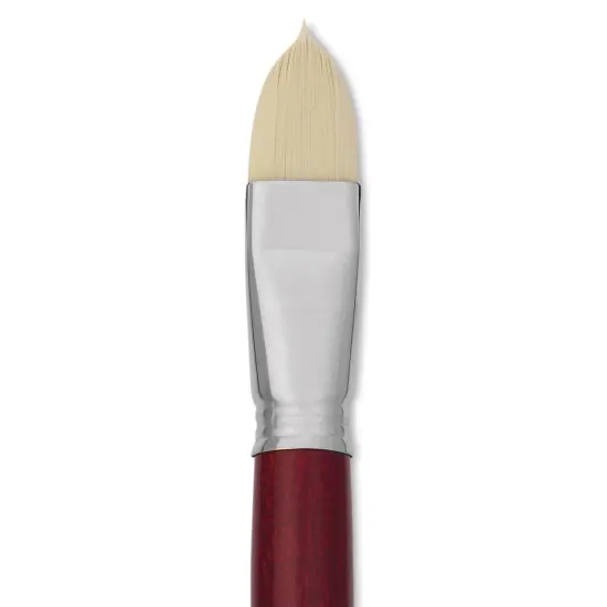 Escoda Marfil Synthetic Bristle Brushes - Series 4460 Filbert, Size 24, Long Handle {1}