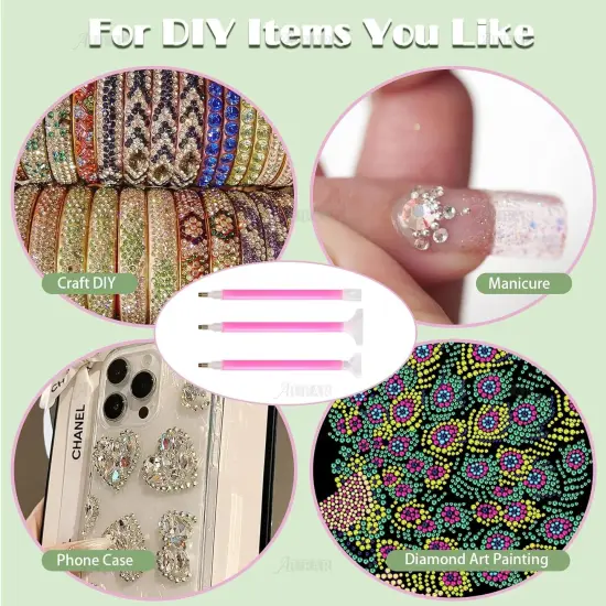12 Pack 5D Diamond Embroidery Painting Pen Cross Stitch Tools Drill for Rhinestone {4}