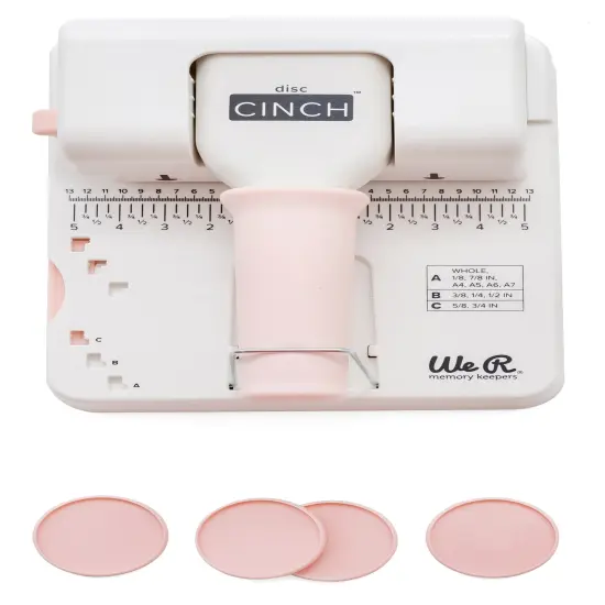 We R Disc Cinch Book Binding Tool-White/Pink {6}