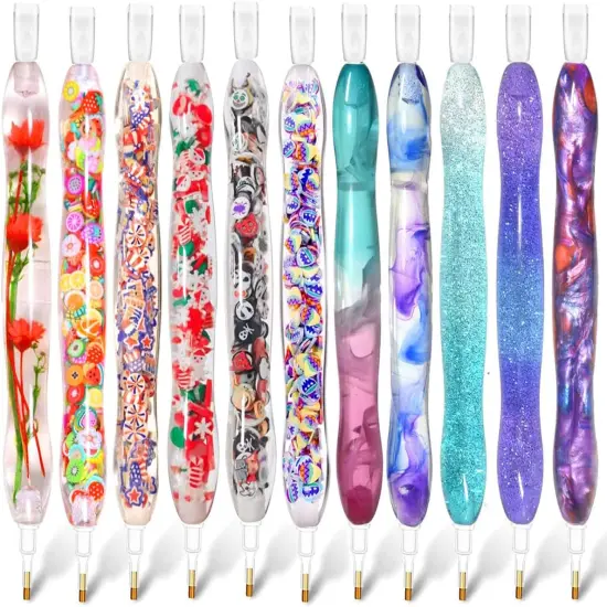 Diamond Painting Pen, 5D Diamond Painting Drill Pen, Diamond Art Tool Accessories Kit, Rhinestone Gem Picker for Diamond Art Nail USA Blue {5}