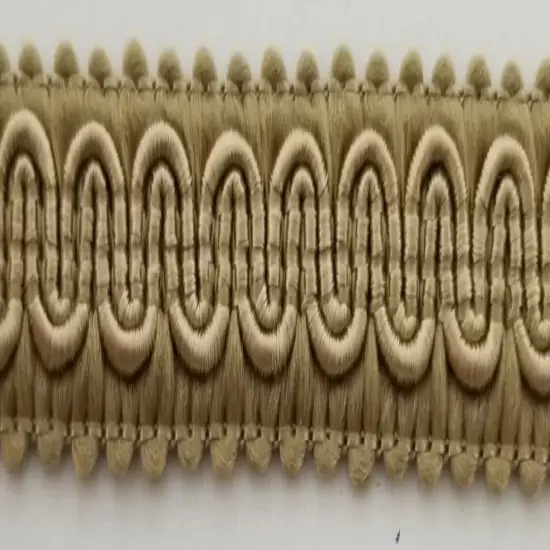 1/2" Scroll Braid Gimp w/ Backing - 12 Continuous Yards - Many Color Options! Beige {1}