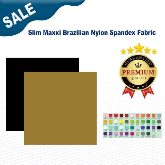 Slim Maxxi Brazilian Nylon Spandex Fabric White {2}