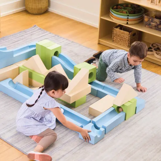 Kaplan Early Learning Company Ramp and Roll Discovery Blocks - 48 Pieces {3}