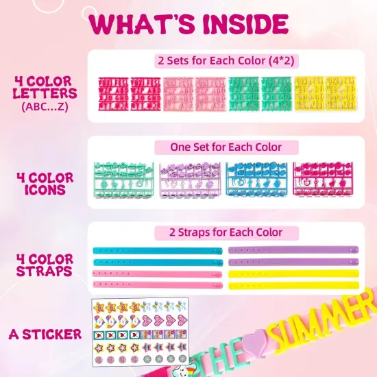 Art & Craft Kits for Kids, DIY Friendship Bracelet Making Kit for Girls {3}