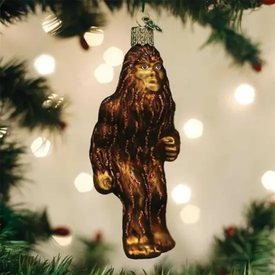 Old World Christmas 4.5 Inch Sasquatch Christmas Tree Ornament , Ornament Big Foot Brown {3}