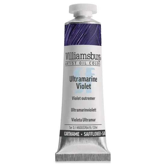 Williamsburg Handmade Safflower Oil Color - Ultramarine Violet, 37 ml tube {2}
