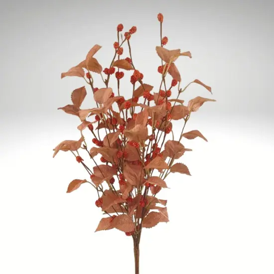 21" Fall Birch Leaf & Berry Spray for Wreaths & Centerpieces-40373 {2}