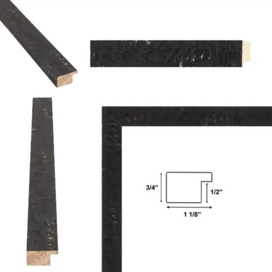 Slim Black Chabi Chic Farmhouse Barnwood Rustic Picture Frame 12x15 frame {3}