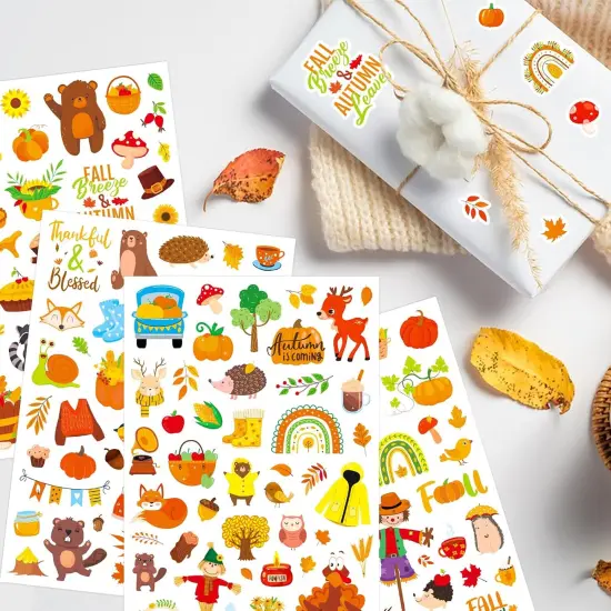 Fall Autumn Adhesive Stickers 990 Counts {5}
