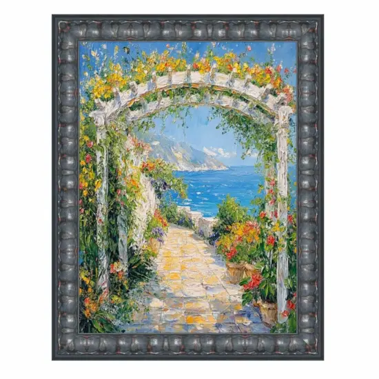 Gotham Gothic Black Ornate Picture Frame 12x16 frame {1}