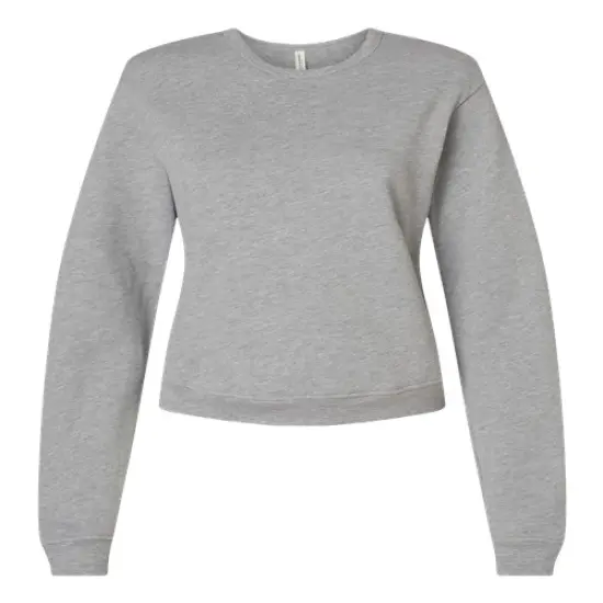 BELLA + CANVAS&reg; Women's Sponge Fleece Classic Crewneck Sweatshirt Athletic Heather {1}